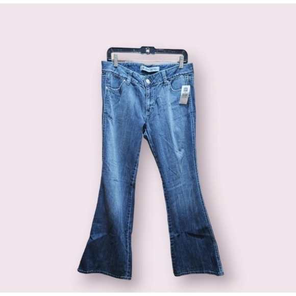 Gap Ultra Low Rise.Zip Fly Ankle Wide Leg Blue Jeans Size 10 (NEW) - Picture 3 of 11